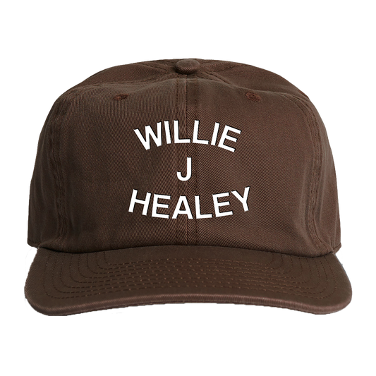 Willie J Healey Text Logo Brown Cap